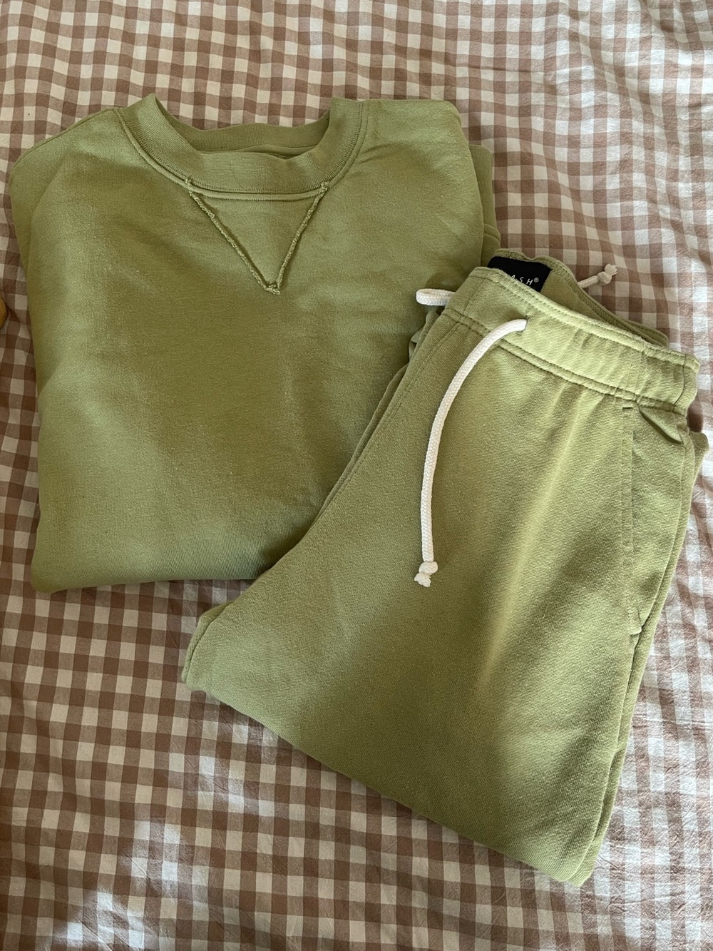 Edgar + Ash Olive Green Cozy Sweatshirt & Jogger Set